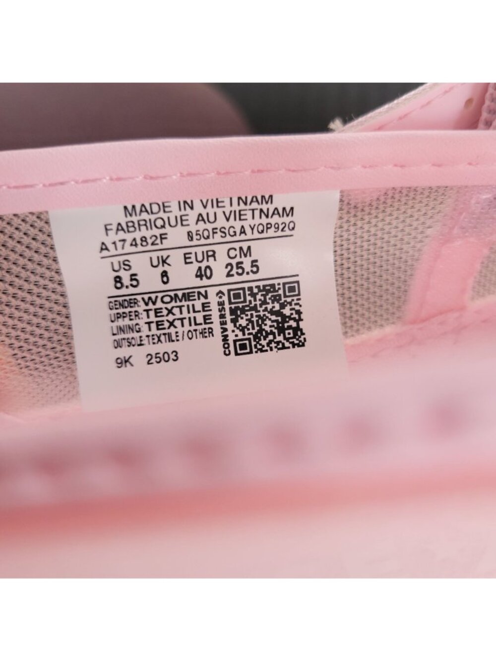❤️Converse Chuck Dainty Mary Jane Mesh Sz 8.5 Women's Shoes Sneaker Pink A17482F - Picture 9 of 11